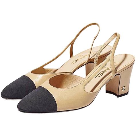 chanel beige and black slingback review|chanel shoes review.